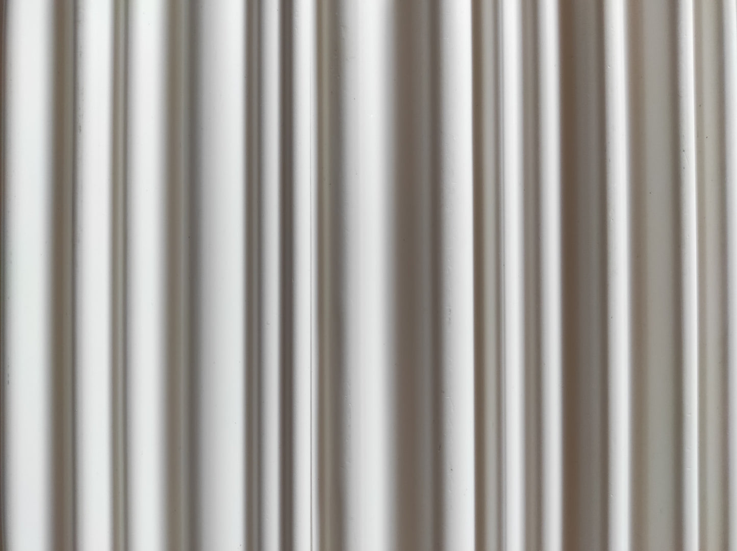 Buildec rivestimento murale in PVC WAVY Colore bianco neve, altezza 280 x 16 cm, 14 pezzi, 5.88 m², da interni, verniciabile (su pallet a perdere)