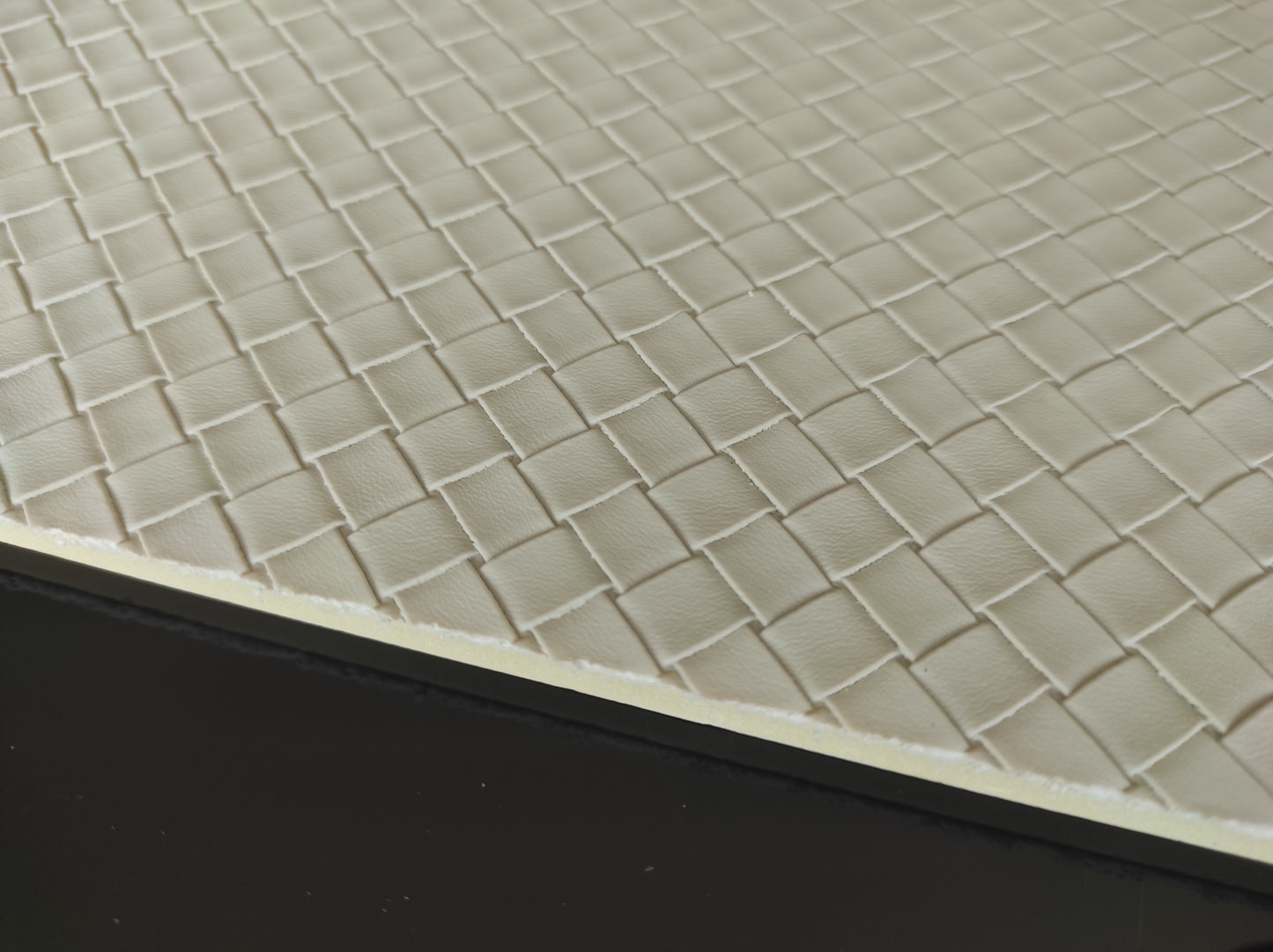 Buildec Drywall, pannello strutturale rivestito in ecopelle bianca intrecciata, 2800 x 1220 x 9 mm, 3 pezzi, 10,25 m2, per uso interno (su bancale a perdere)