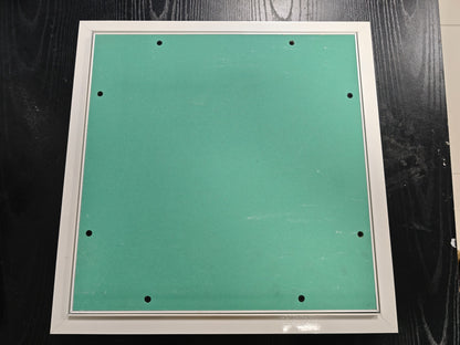EA5050ALUWH Formato 500x500 mm botola d’ispezione con telaio in alluminio e guarnizione, con sportello in cartongesso