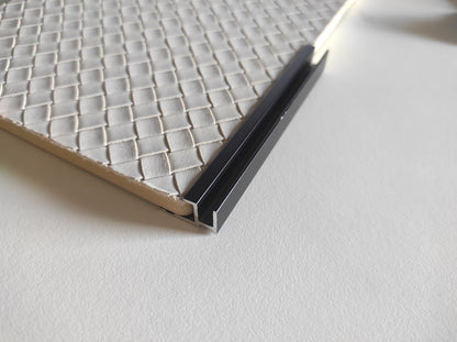 Buildec Drywall, pannello strutturale rivestito in ecopelle bianca intrecciata, 2800 x 1220 x 9 mm, 3 pezzi, 10,25 m2, per uso interno (su bancale a perdere)
