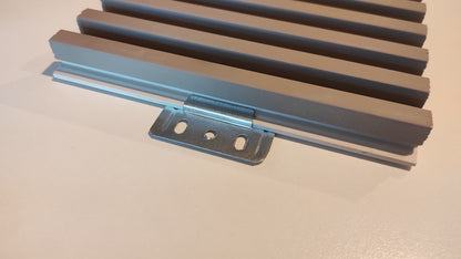 Buildec rivestimento murale in PVC ECOAIR Color Grigio Tortora, altezza 280 x 17 cm, 14 pezzi, da interni
