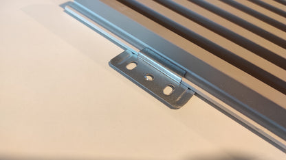 Buildec rivestimento murale in PVC ECOAIR Color Grigio Tortora, altezza 280 x 17 cm, 14 pezzi, da interni