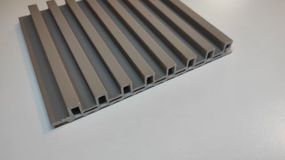 Buildec rivestimento murale in PVC ECOAIR Color Grigio Tortora, altezza 280 x 17 cm, 14 pezzi, da interni